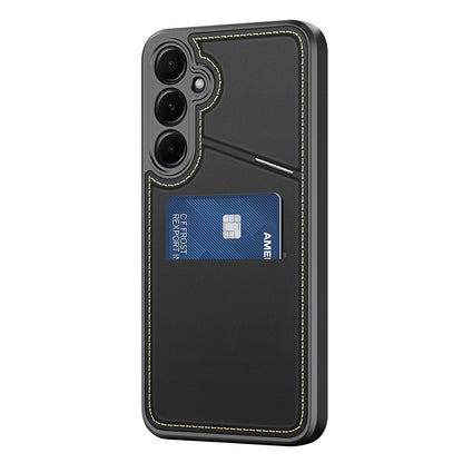 Dux Ducis Rafi II Case for Samsung Galaxy S25 with Stand and Wallet - Black_2