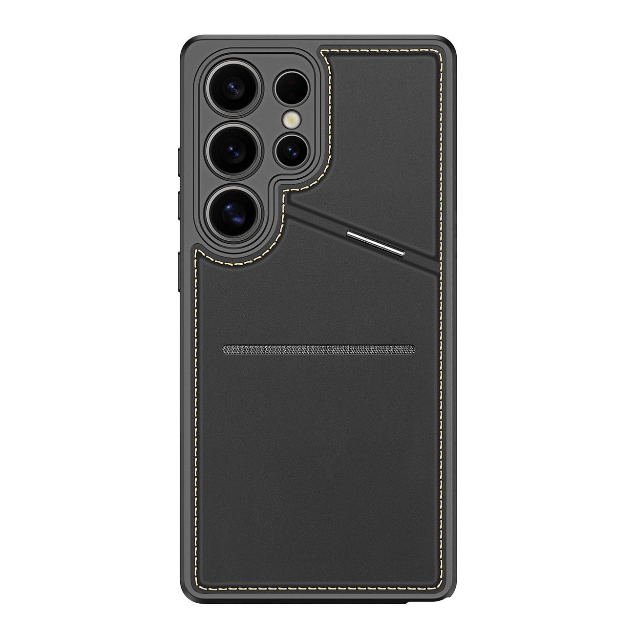 Dux Ducis Rafi II Case for Samsung Galaxy S25 Ultra with Stand and Wallet - Black_8