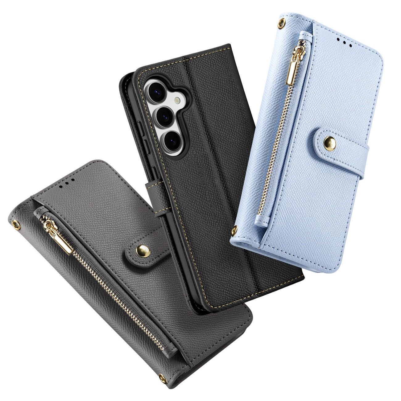 Dux Ducis Lawa Leather Case for Samsung Galaxy S25+ with Detachable Magnetic Wallet - Blue_10