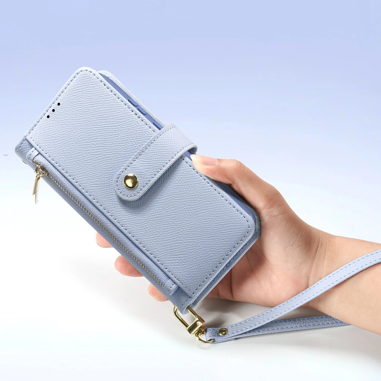 Dux Ducis Lawa Leather Case for Samsung Galaxy S25 Ultra with Detachable Magnetic Wallet - Blue_2