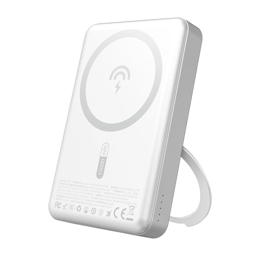 Dudao K28 10000mAh PD 22.5W MagSafe Powerbank with Metal Case and Ring Stand - Silver_0
