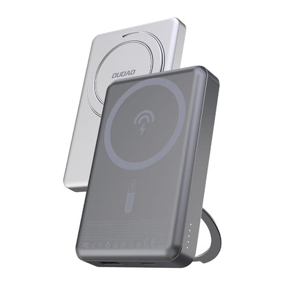 Dudao K28 10000mAh PD 22.5W MagSafe Powerbank with Metal Case and Ring Stand - Silver_5