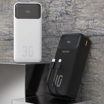 Dudao K15MAX 30000mAh PD 22.5W Powerbank with Built-in Cables - Black_2