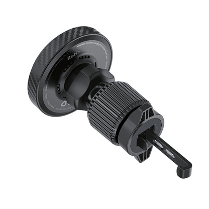 Acefast D33 Car Holder with Qi2 15W Magnetic Charger for Air Vent - Black_1