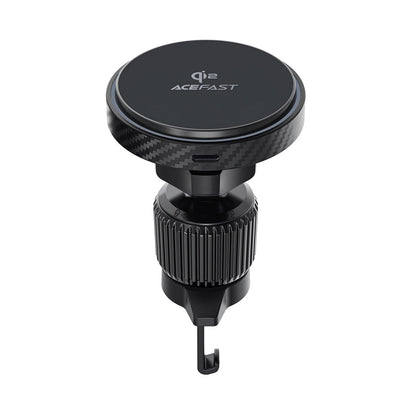 Acefast D33 Car Holder with Qi2 15W Magnetic Charger for Air Vent - Black_2