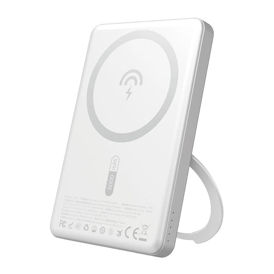 Dudao K28S 20W PD 5000mAh Powerbank with MagSafe and Stand - Silver_0