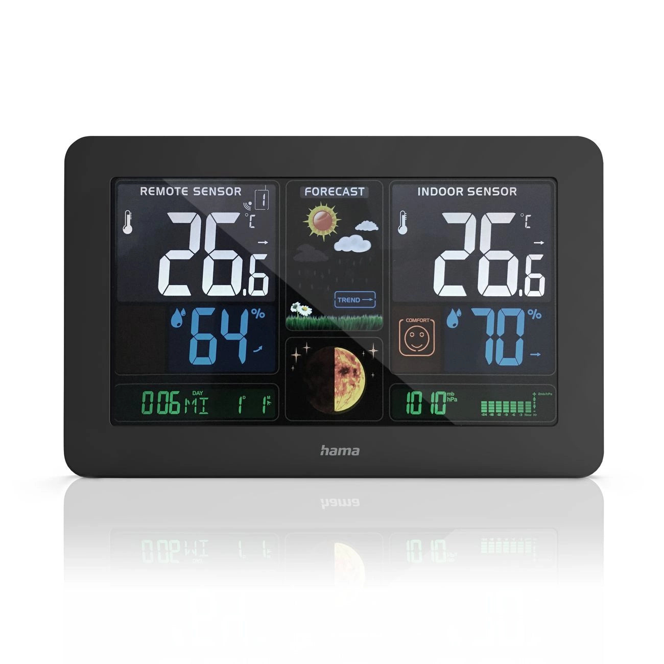 Hama Premium Weather Station with USB - Black_1