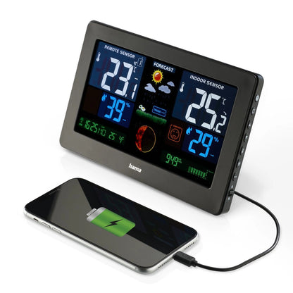 Hama Premium Weather Station with USB - Black_3