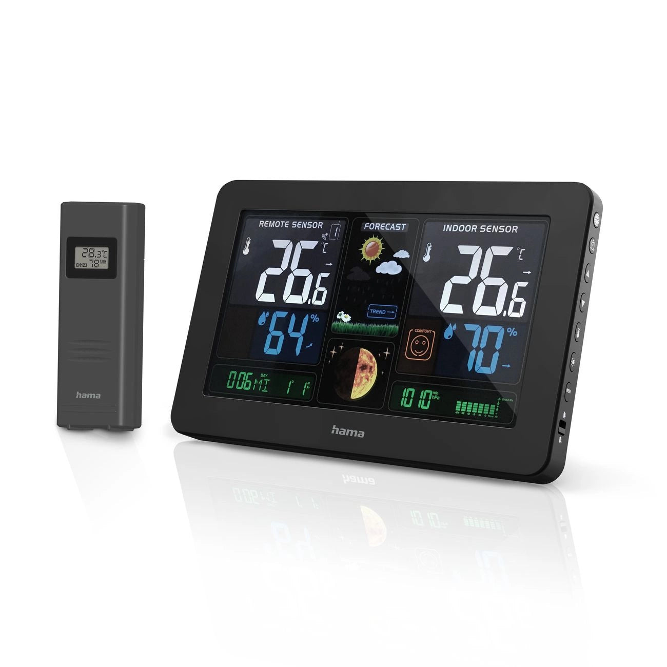 Hama Premium Weather Station with USB - Black_0