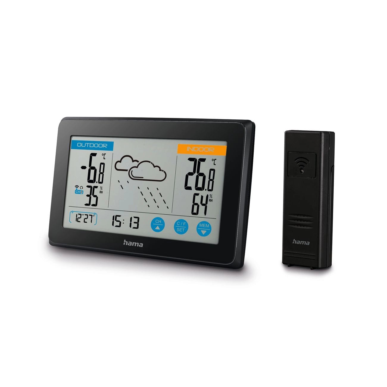 Hama Weather Station Touch black                     186314_0