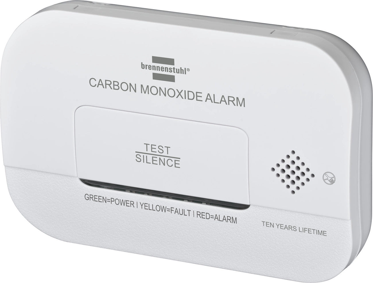 Brennenstuhl CM A 3030 carbon monoxide and gas sensor with alarm signal and LED display - white_0