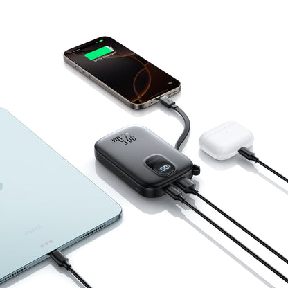 Joyroom JR-PBF17 22.5W 10000mAh Powerbank with Built-in USB-C Cable + 0.25cm USB-C Cable - Black_9