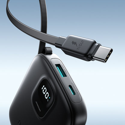 Joyroom JR-PBF17 22.5W 10000mAh Powerbank with Built-in USB-C Cable + 0.25cm USB-C Cable - Black_8