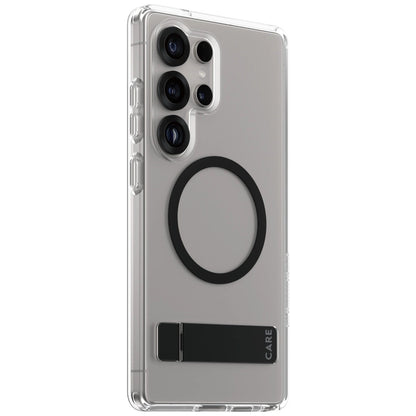 CARE by PanzerGlass Feature Black Kickstand &amp; QI Case for Samsung Galaxy S25 Ultra - Transparent_1