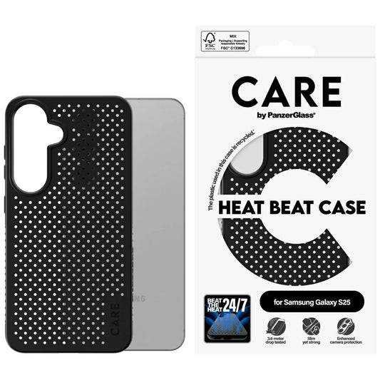 CARE by PanzerGlass Feature Heat Beat Case for Samsung Galaxy S25 - Black_0