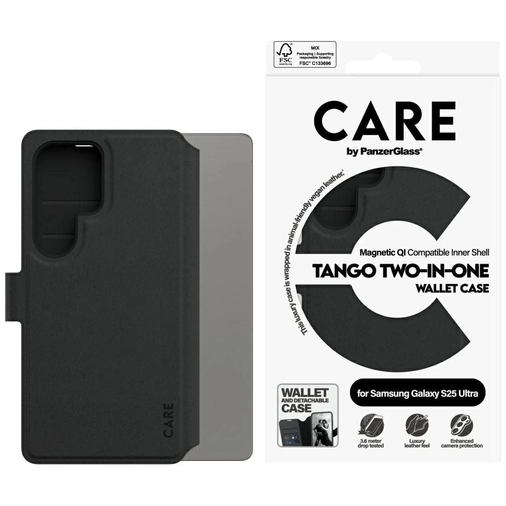 CARE by PanzerGlass Feature Tango 2in1 Wallet Case for Samsung Galaxy S25 Ultra - Black_0