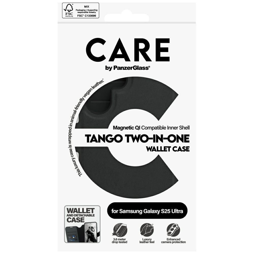 CARE by PanzerGlass Feature Tango 2in1 Wallet Case for Samsung Galaxy S25 Ultra - Black_4