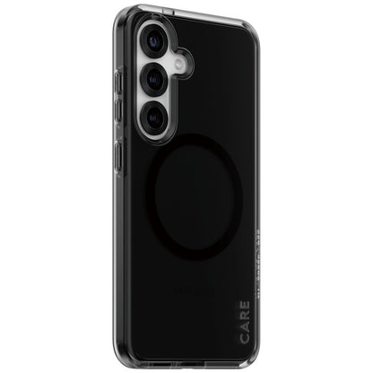 CARE by PanzerGlass Flagship Urban Combat Black QI Case for Samsung Galaxy S25 - Semi-transparent Smoke_1