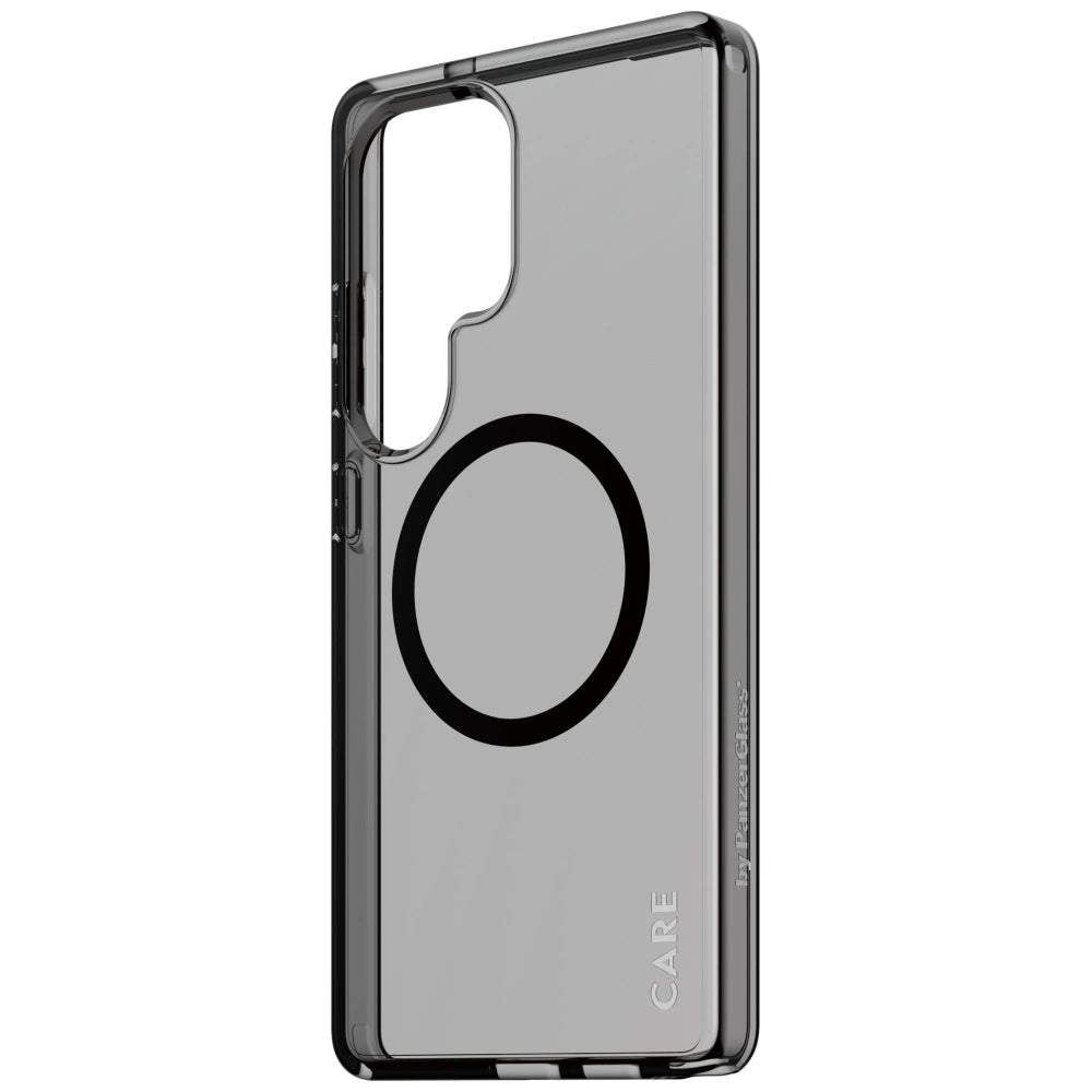 CARE by PanzerGlass Flagship Urban Combat Black QI Case for Samsung Galaxy S25 Ultra - Semi-transparent Smoke_2
