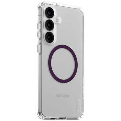 CARE by PanzerGlass Flagship Urban Combat Purple QI Case for Samsung Galaxy S25+ - Transparent_1