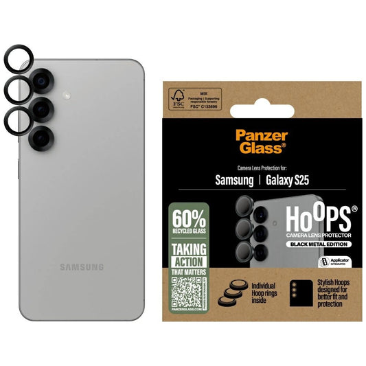 PanzerGlass Hoops Lens Protector Tempered Glass for Samsung Galaxy S25 Black_0