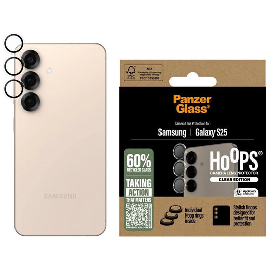 PanzerGlass Hoops Lens Protector Tempered Glass for Samsung Galaxy S25 Clear_0