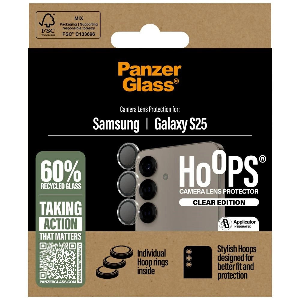 PanzerGlass Hoops Lens Protector Tempered Glass for Samsung Galaxy S25 Clear_3