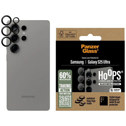 PanzerGlass Hoops Lens Protector Tempered Glass for Samsung Galaxy S25 Ultra Black_0