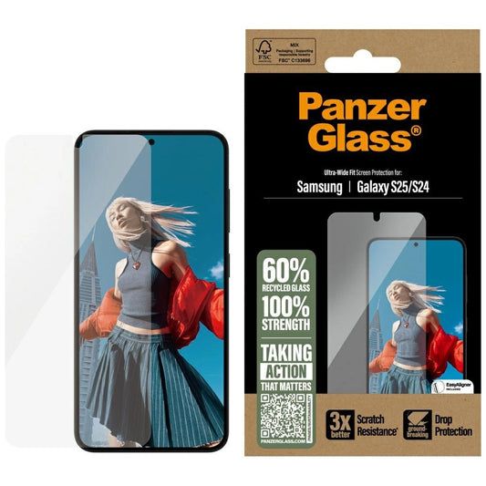 PanzerGlass Ultra-Wide Fit Tempered Glass for Samsung Galaxy S25_0