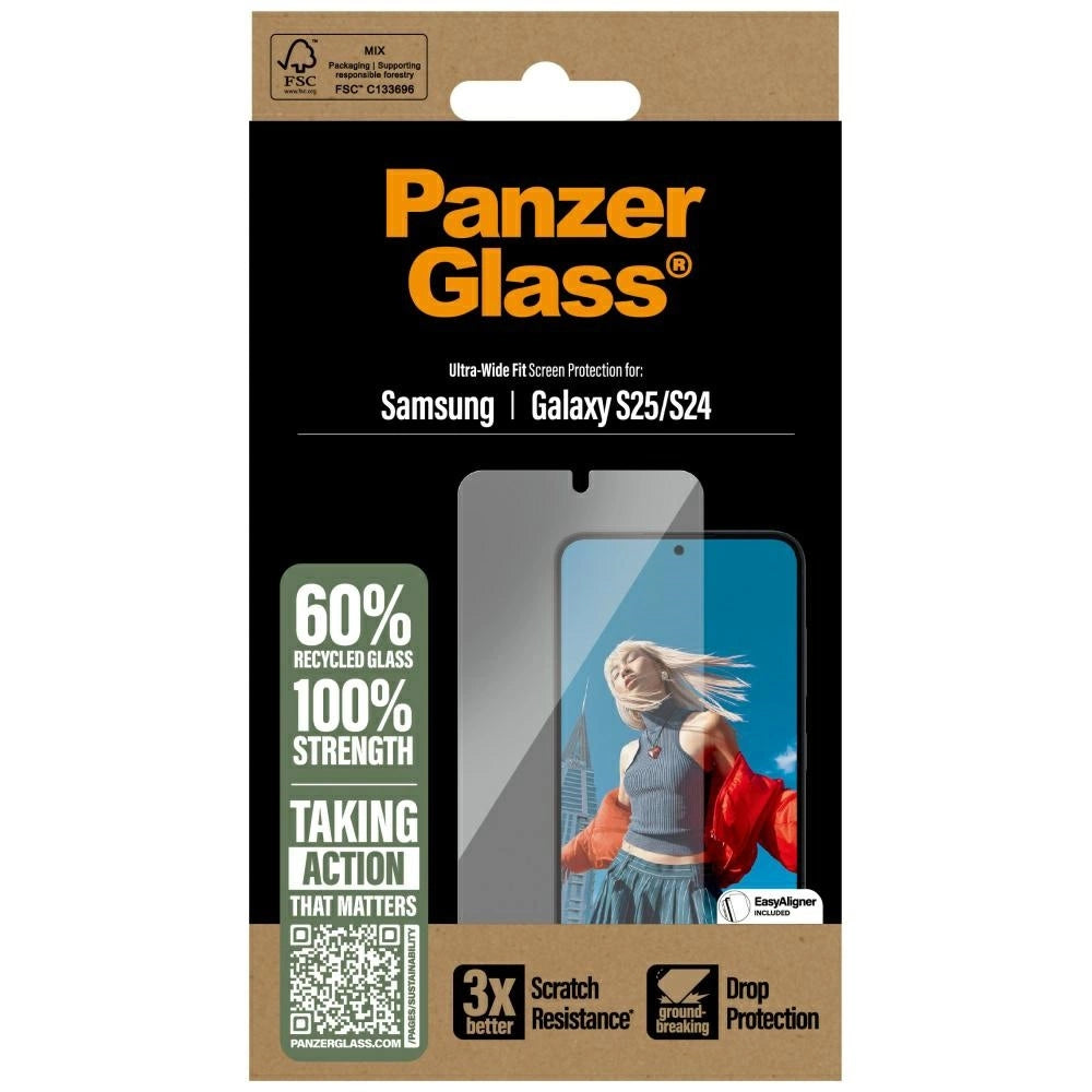 PanzerGlass Ultra-Wide Fit Tempered Glass for Samsung Galaxy S25_3