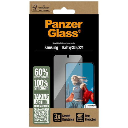 PanzerGlass Ultra-Wide Fit Tempered Glass for Samsung Galaxy S25_3