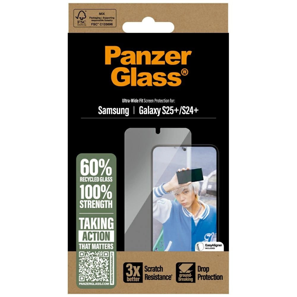 PanzerGlass Ultra-Wide Fit Tempered Glass for Samsung Galaxy S25+_3