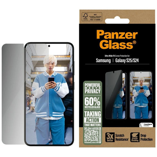 PanzerGlass Ultra-Wide Fit Privacy Glass for Samsung Galaxy S25_0