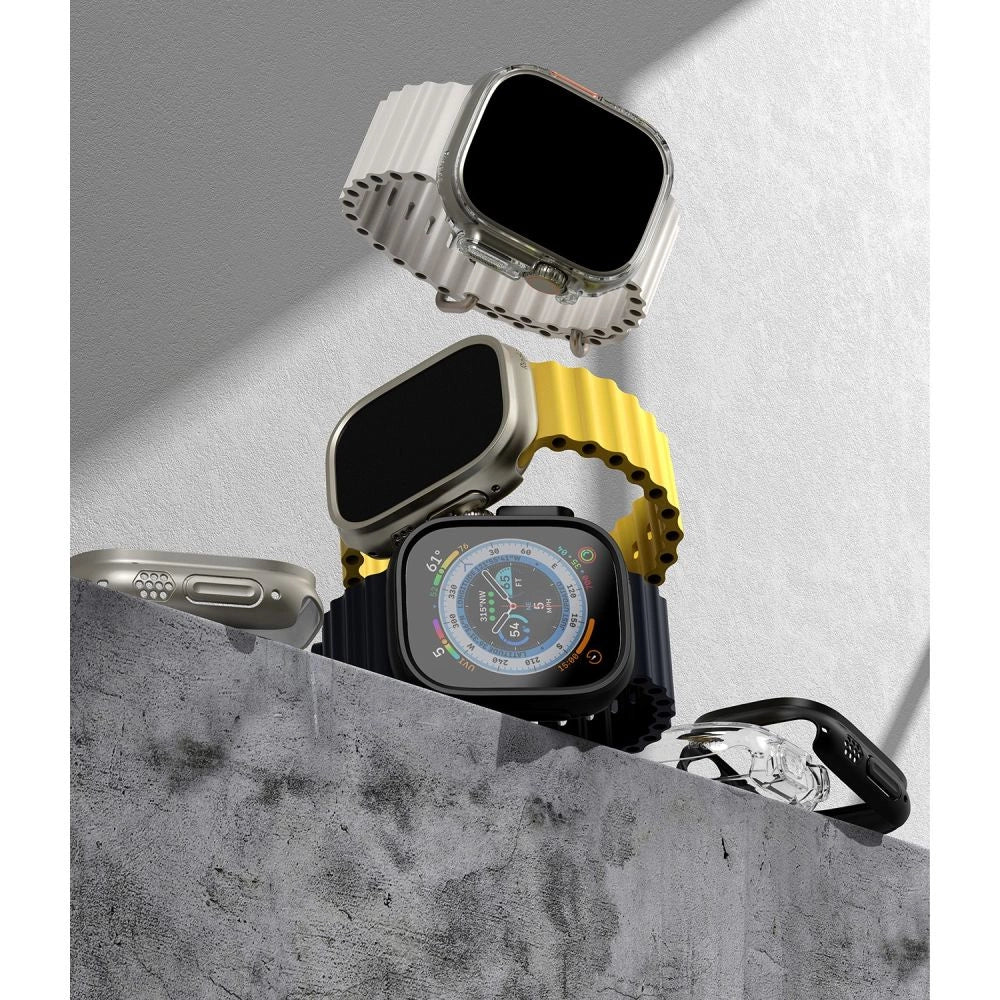 Ringke Slim 2-pack Case for Apple Watch Ultra 1/2 (49mm) - Clear &amp; Titanium_2
