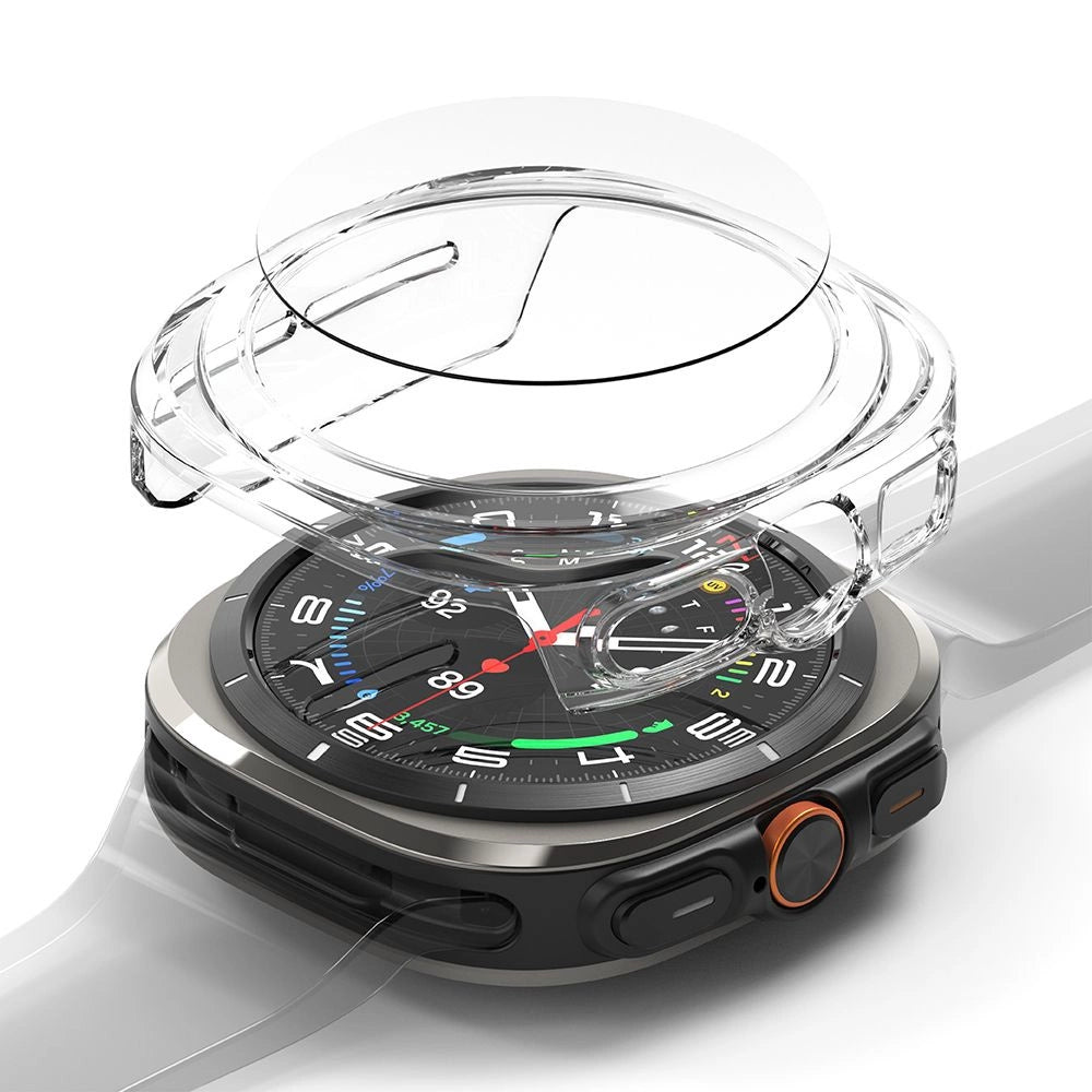 Ringke Slim &amp; Tempered Glass Case + Glass Set for Samsung Galaxy Watch Ultra 47mm - Transparent_0