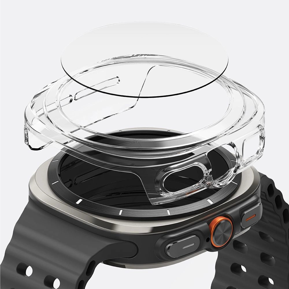 Ringke Slim &amp; Tempered Glass Case + Glass Set for Samsung Galaxy Watch Ultra 47mm - Transparent_1