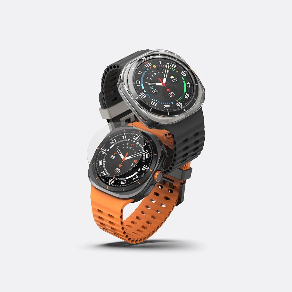 Ringke Slim &amp; Tempered Glass Case + Glass Set for Samsung Galaxy Watch Ultra 47mm - Transparent_2