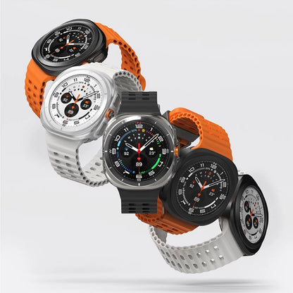 Ringke Slim &amp; Tempered Glass Case + Glass Set for Samsung Galaxy Watch Ultra 47mm - Transparent_3