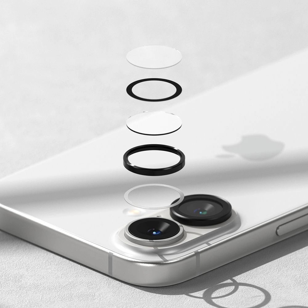 Ringke Camera Frame Protector 2-pack for iPhone 16 / 16 Plus - Black_4
