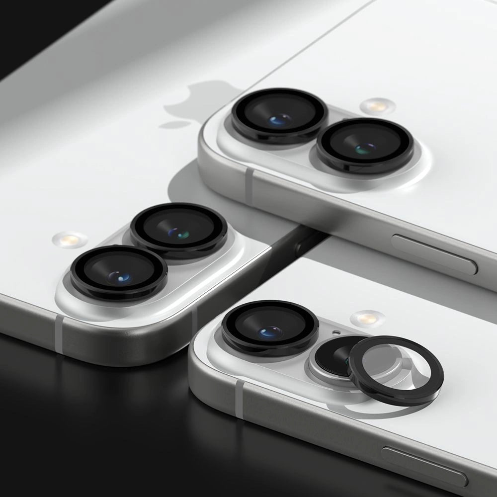 Ringke Camera Frame Protector 2-pack for iPhone 16 / 16 Plus - Black_6
