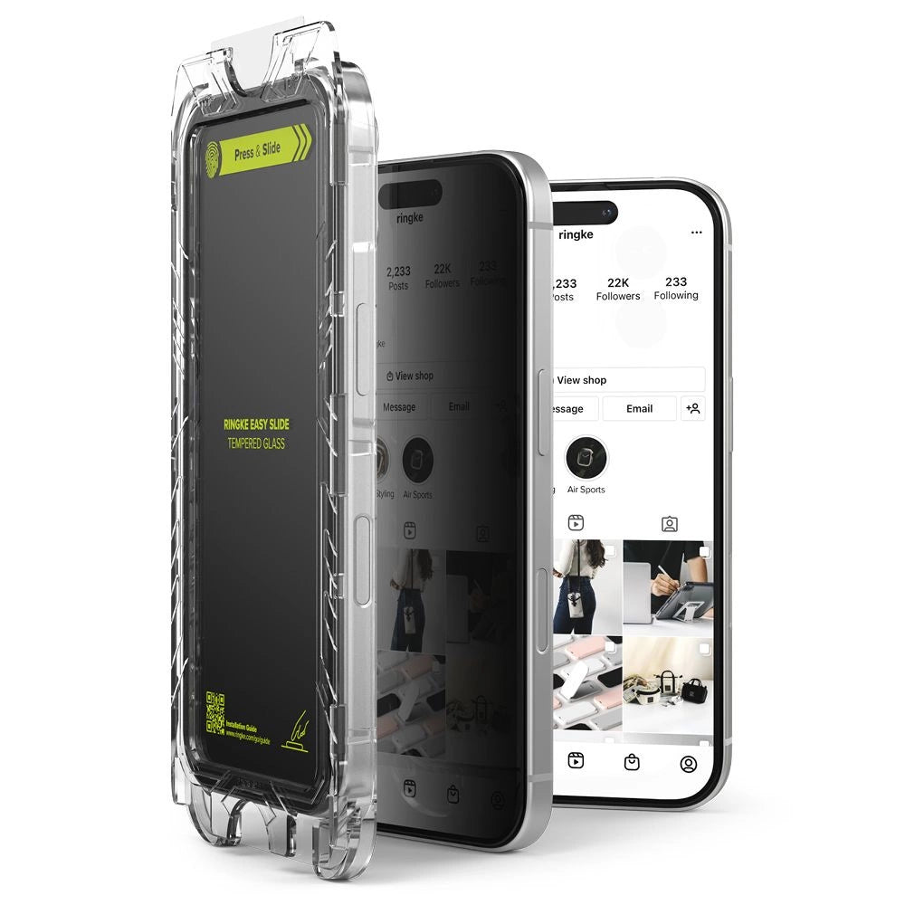 Ringke Easy Slide Privacy Glass 2-pack for iPhone 16 Pro_1
