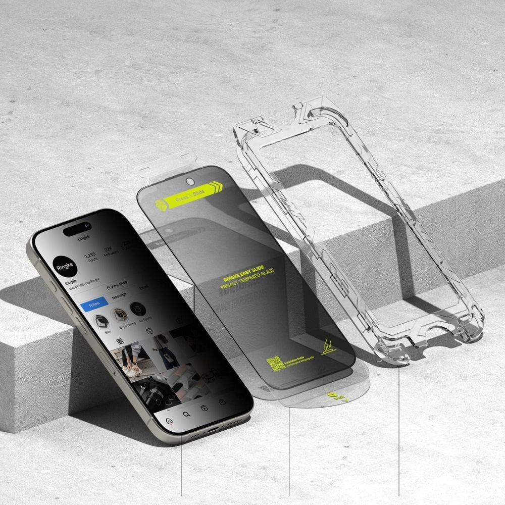 Ringke Easy Slide Privacy Glass 2-pack for iPhone 16 Pro_3