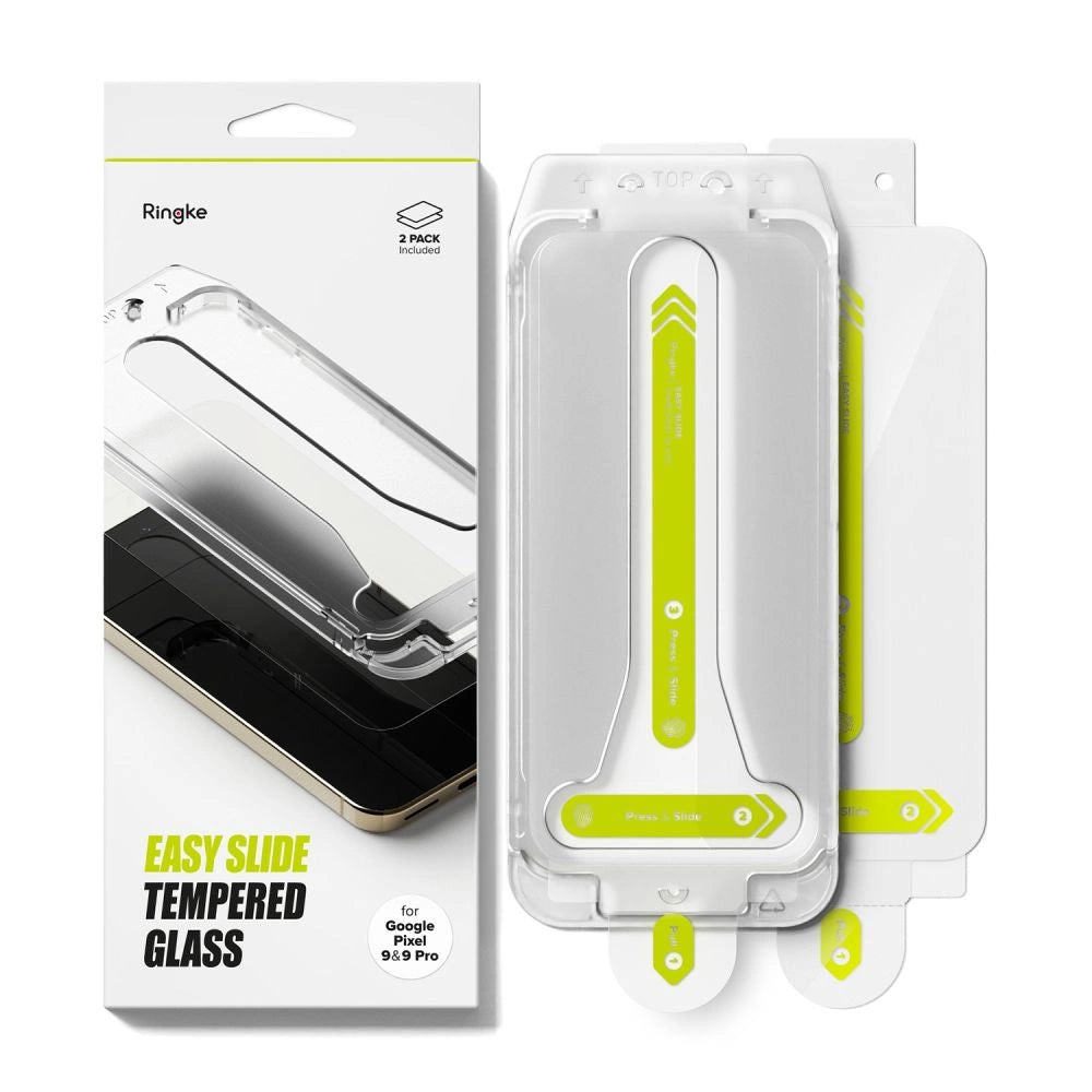 Ringke Easy Slide Tempered Glass 2-pack for Google Pixel 9 / 9 Pro_7