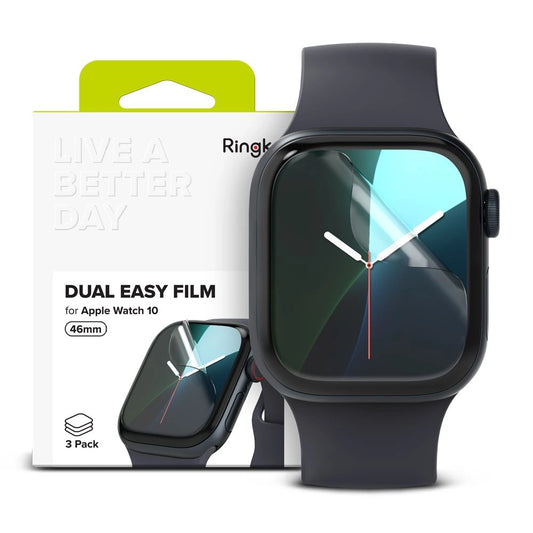 Ringke Dual Easy 3-pack protective foil for Apple Watch 10 46 mm_0