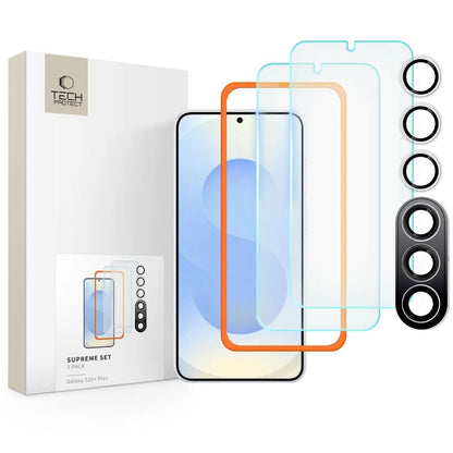 Tech-Protect Supreme Set for Samsung Galaxy S25+ 2x tempered glass for display / tempered glass for camera - transparent_0