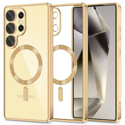 Tech-Protect MagFlex MagSafe Case for Samsung Galaxy S25 Ultra - Transparent Gold_0