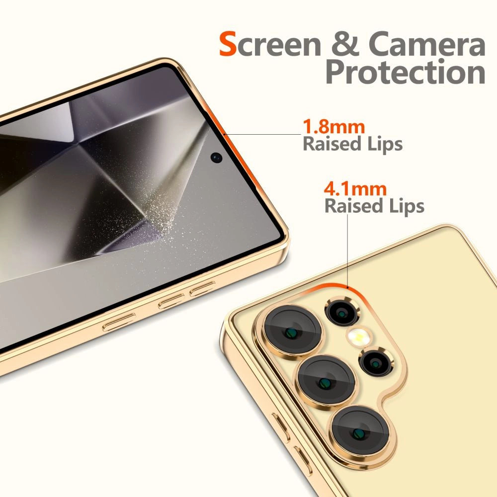 Tech-Protect MagFlex MagSafe Case for Samsung Galaxy S25 Ultra - Transparent Gold_2