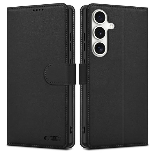 Tech-Protect Wallet Case for Samsung Galaxy S25 - Black_0