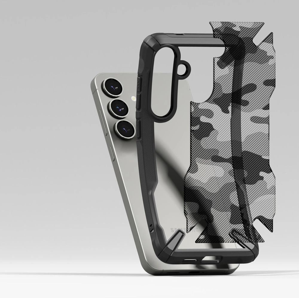 Ringke Fusion X Case for Samsung Galaxy S25+ - Black Camo_4