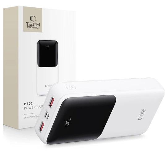 Powerbank Tech-Protect PB02 20000mAh 22.5W - white_0